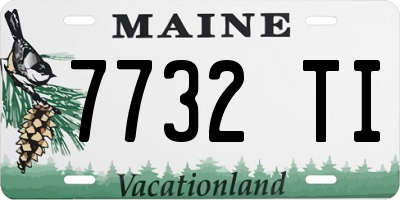 ME license plate 7732TI