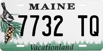 ME license plate 7732TQ