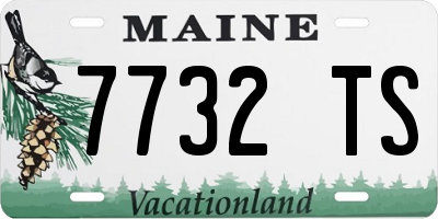 ME license plate 7732TS