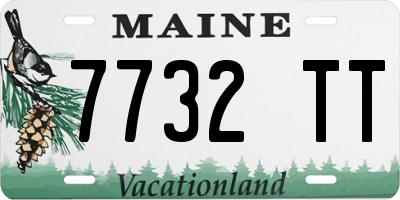 ME license plate 7732TT