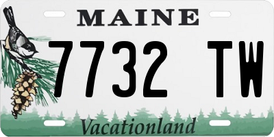 ME license plate 7732TW