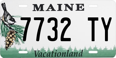 ME license plate 7732TY