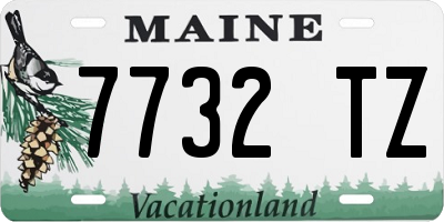 ME license plate 7732TZ