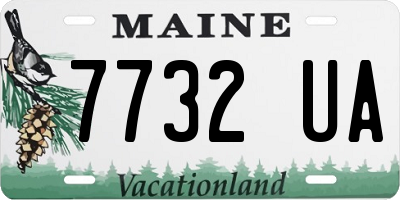 ME license plate 7732UA