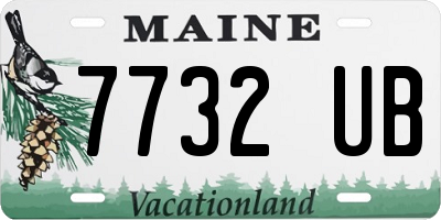ME license plate 7732UB
