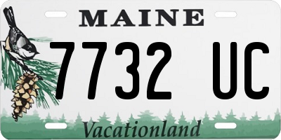 ME license plate 7732UC