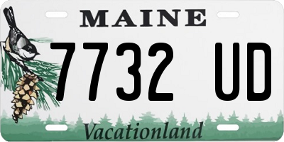 ME license plate 7732UD