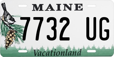 ME license plate 7732UG