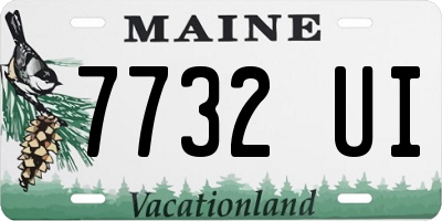 ME license plate 7732UI