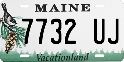 ME license plate 7732UJ