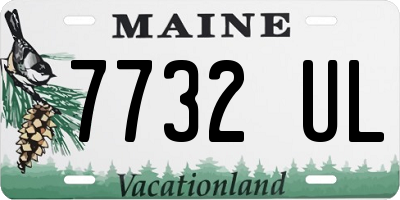 ME license plate 7732UL