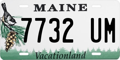 ME license plate 7732UM