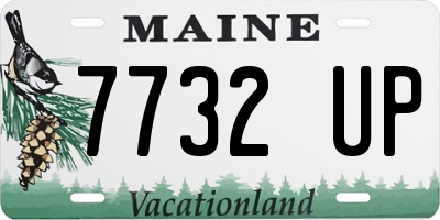 ME license plate 7732UP