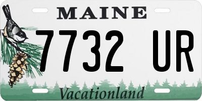 ME license plate 7732UR