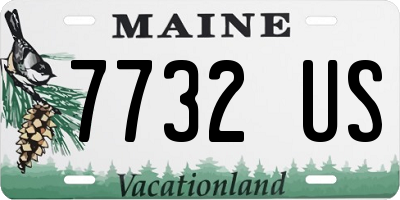ME license plate 7732US