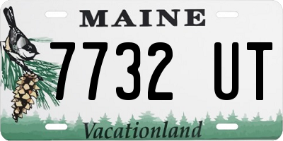 ME license plate 7732UT