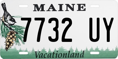 ME license plate 7732UY