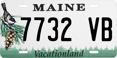 ME license plate 7732VB