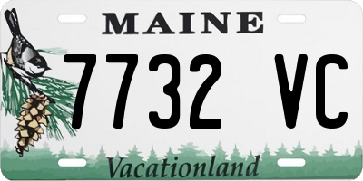 ME license plate 7732VC