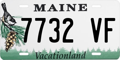 ME license plate 7732VF