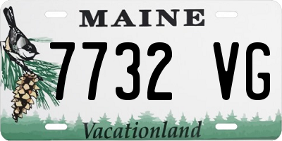 ME license plate 7732VG