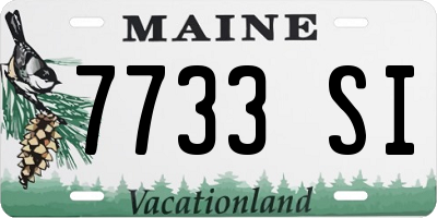 ME license plate 7733SI