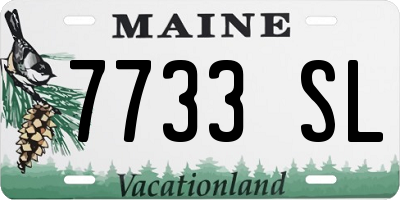 ME license plate 7733SL