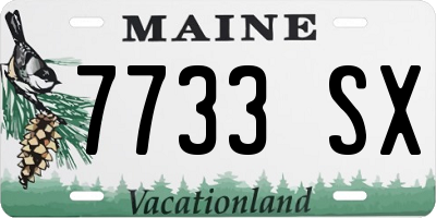 ME license plate 7733SX
