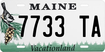 ME license plate 7733TA