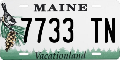 ME license plate 7733TN