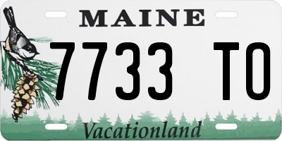 ME license plate 7733TO
