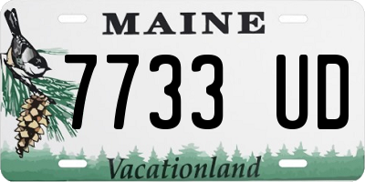 ME license plate 7733UD