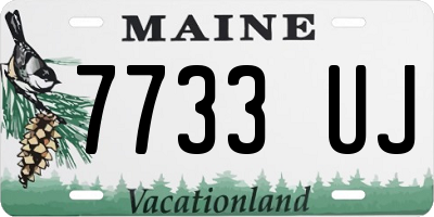 ME license plate 7733UJ