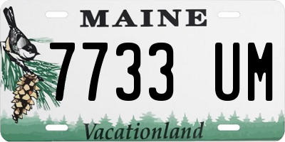 ME license plate 7733UM