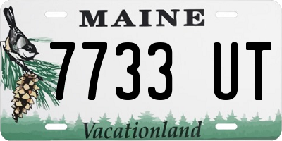 ME license plate 7733UT