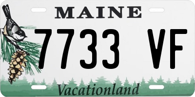 ME license plate 7733VF