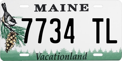 ME license plate 7734TL