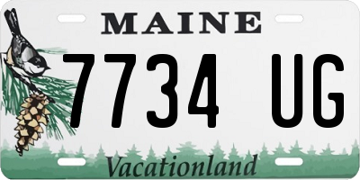 ME license plate 7734UG