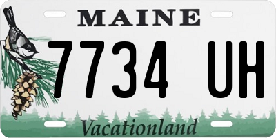 ME license plate 7734UH