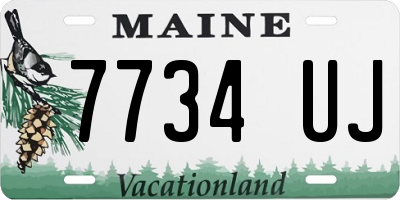 ME license plate 7734UJ