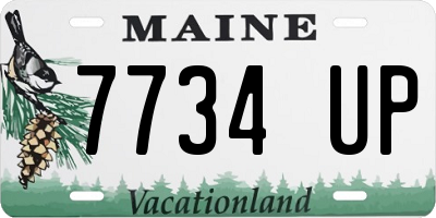 ME license plate 7734UP