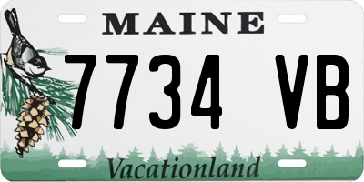 ME license plate 7734VB
