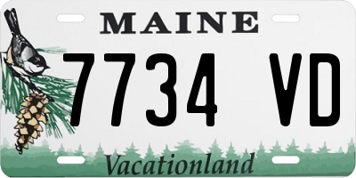 ME license plate 7734VD