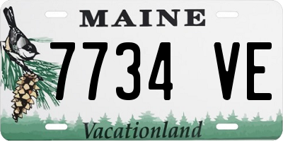 ME license plate 7734VE
