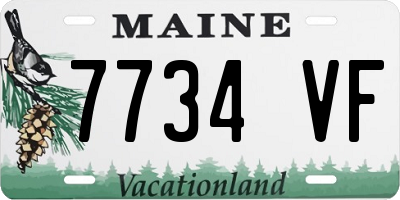 ME license plate 7734VF