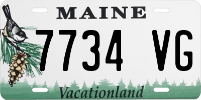 ME license plate 7734VG