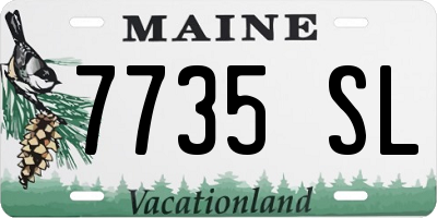 ME license plate 7735SL