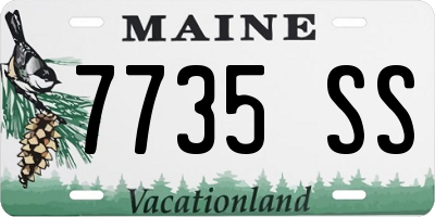 ME license plate 7735SS