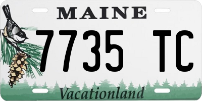 ME license plate 7735TC