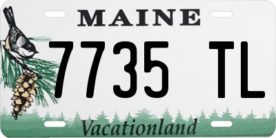 ME license plate 7735TL
